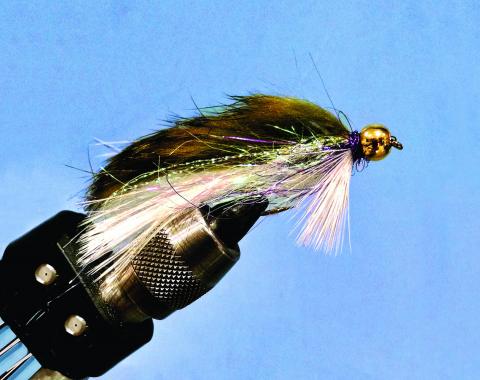 Marabou Skunk Black and White with short streamers (1 1/2 inches)