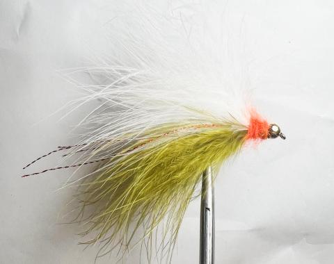 This fly was a spin-off of the Chicklet fly pattern. This fly was tied by Jason Moore and a co-design with Jake Mangis. 